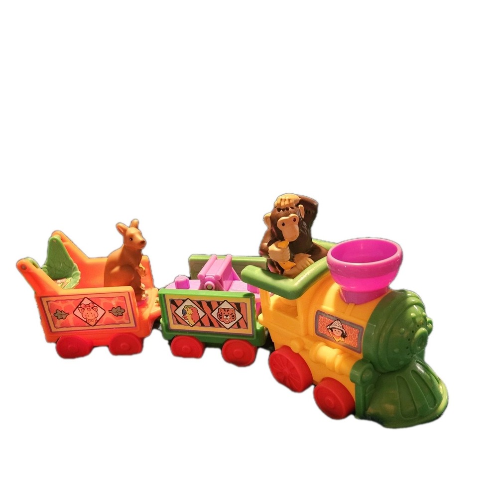 Fisher-Price Little People Musical Safari Train 2001‎ Monkey Kangaroo